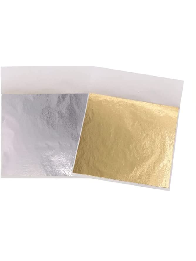 Buy Gold leaf company Gold Leaf Sheets, 200 Sheets, Gilding Foil for