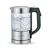 SEVERIN Mini Digital Glass Kettle, 1100 W, 0.5 L, Stainless...