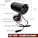 12 Volt Car Heater That Plugs into Cigarette Lighter, 150W Portable Windshield Defogger Defroster, Auto 12V heater