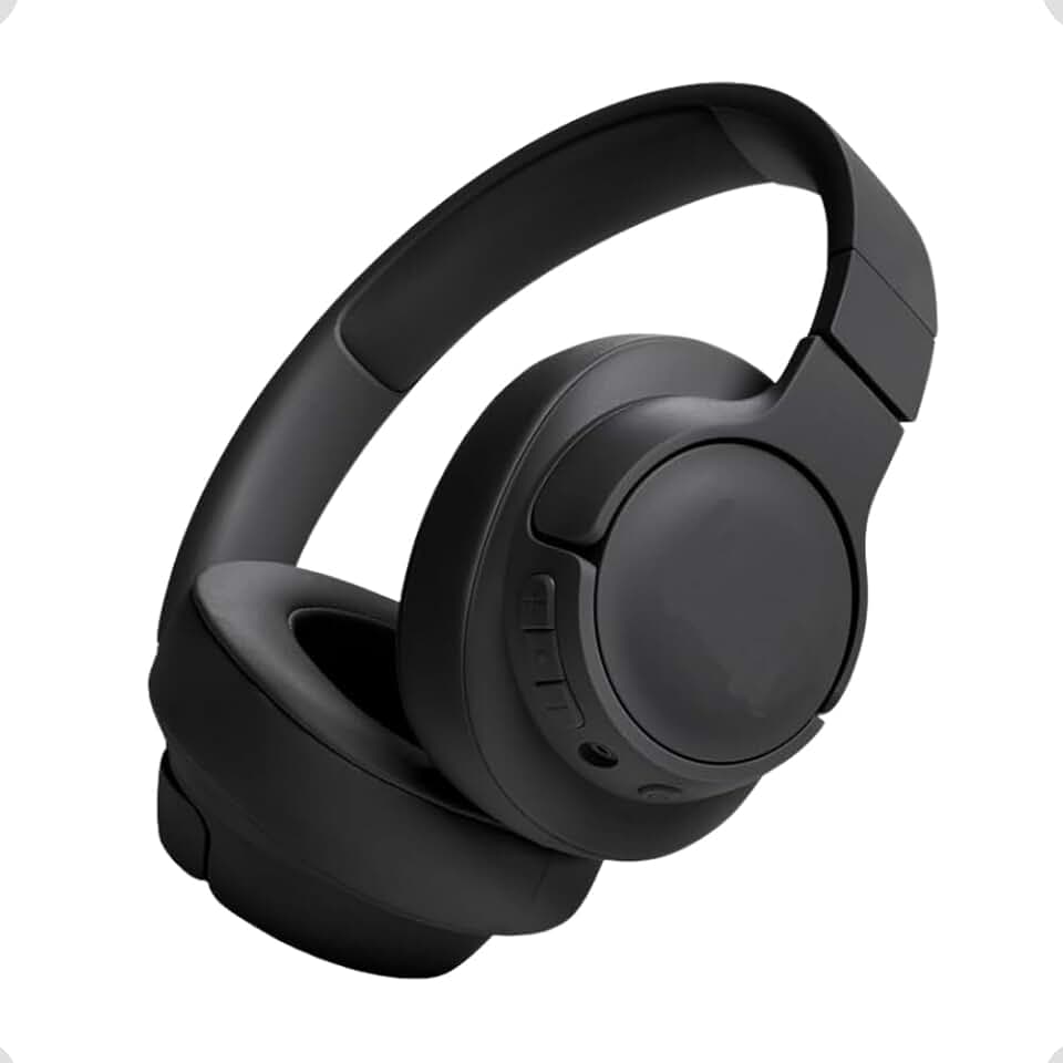 Fones de Ouvido Bluetooth 5.3 Over-Ear, Cancelamento de Ruído, Design Ergonômico, Corrida Treino Academia, Headfone, Homeoffice, Fone Confortavel. (Preto)