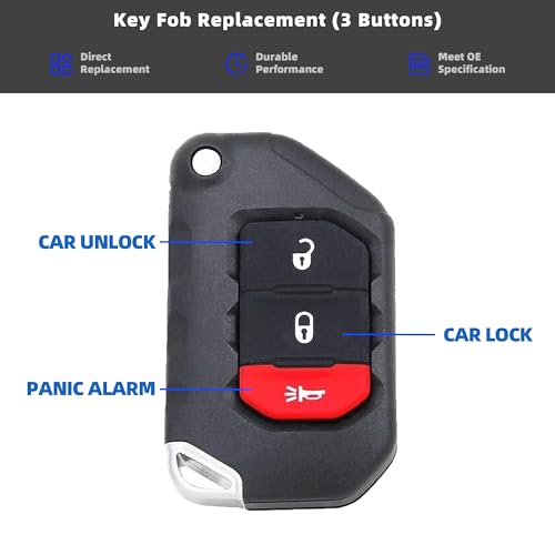 Clé Jeep Wrangler 2018-2022 télécommande pour vos sorties outdoor - 6