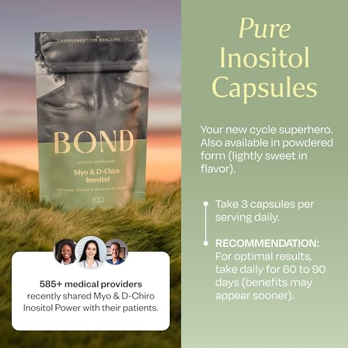 BOND Inositol Capsules: Myo & D-Chiro Inositol, Ovarian & Menstrual Support, Hormone Balance for Women, 40:1 Ratio, 90 Vegan Capsules - Thumbnail 5