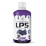 Lps Liquid Collagen & Whey Protein Supplement - Sugar-Free, Dye-Free, Non-Gmo Drink - Hydrolyzed Collagen & Whey Peptides Promotes Healthy Skin & Hair For Men & Women, Grape, 32 Fl Oz