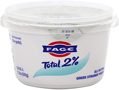 Fage Total Greek 2% Greek Yogurt, 17.6 Ounce (Pack of 6)