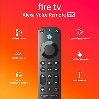 Introducing Alexa Voice Remote Pro with remote finder, TV controls and backlit buttons (compatible Fire TV device required)