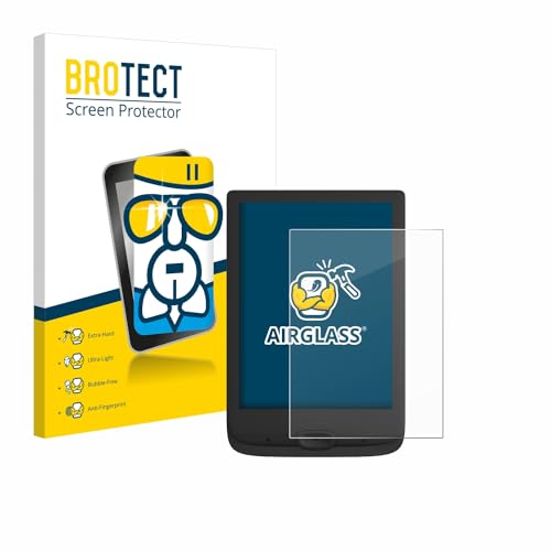 BROTECT Schutzglas für PocketBook Basic Lux 4 Schutzfolie Made in Germany Panzer Folie Glas Bildschirmschutz [Kratzfest 9H, Anti-Fingerprint]