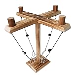 Jeu de Lancer d'anneaux pour Adultes 4 Joueurs ZAKVOP TIK Tok Jouet Crochet et Jeu de Lancer d'anneaux, Hooks Ring Toss Game Jeu interactif Rapide pour fête à la Maison