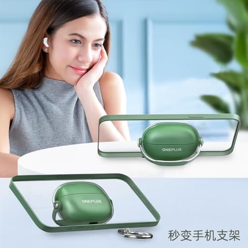 Image of Case Cover Compatible with OnePlus Nord Buds 3 Pro (Earbuds Not Included) (Transparent with Black Lock)