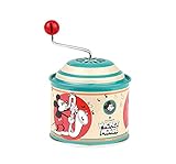 Lena 52766 - Caja giratoria de Metal con diseño de Mickey Mouse, 10,5 x 7,5 cm, con melodía de gladiadores, Caja giratoria de Metal, para niños a Partir de 18 Meses, Multicolor