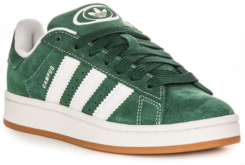adidas Campus 00s J Big Kid Sneaker, Dark Green/Cloud White/Off