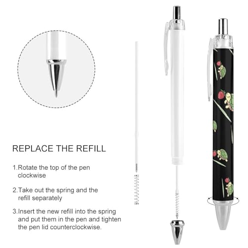 Stylos à bille rétractables pointe fine 0,5 mm Turtles contre les bavures - 4