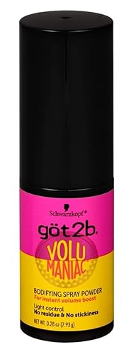 Got 2B Volumaniac Bodifying Spray en polvo 0.28 onzas (paquete de 2)