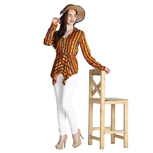 Image of GRECIILOOKS Women's Regular Fit Tops | Tops for Women | Tops for Jeans for Women | Rayon Tops for Women | One Piece Tops for Women | Western Tops for Women Stylish