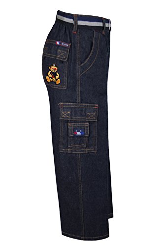 Boys Toddler Teen Denim Jeans Pants Belt Pirate Bear 2-14 Yrs2