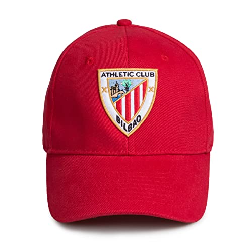 Athletic Club Gorra con Malla y Escudo, Adultos Unisex, Rojo, Talla Única