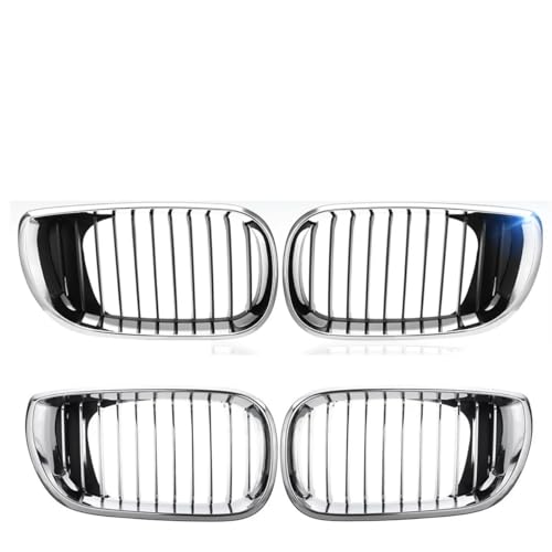 N[tgop[Lhj[O yA BMW E46 4hAZ_ 320i 325i 325Xi 330i tFCXtg 2002-2005 tgt[hOOɑΉ(Chrome W Black)