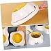 LIOOBO Pet Bowl Egg Shape Plastic Dog Bowl Non-Slip Easy to for Cats Puppies