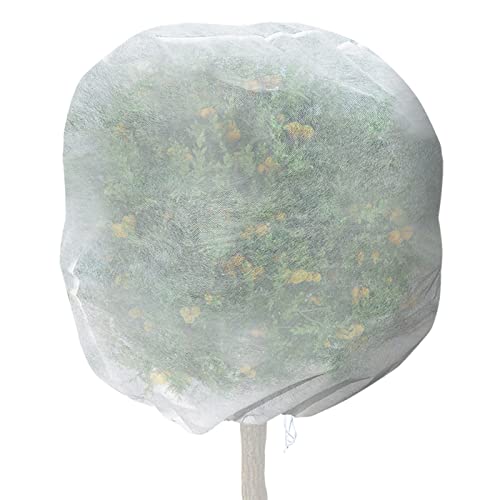 BenefitUSA Multi-Size Plant Covers Freeze Frost Protection,Warm Frost Cloth Plant Covers for Winter Frost Protection for Potted Plants Fruit Trees (120''x93'')