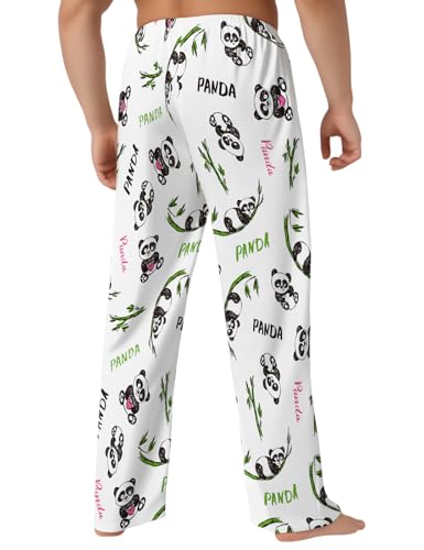 Men's Pajama Pants with Pockets Lightweight Breathable Sleep Pants for Men Soft Lounge Pants Elastic Waistband4