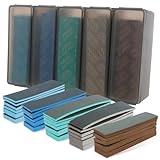 Foppla Lot de 30 éponges abrasives souples, flexibles, humides et sèches, grain 180-2500...