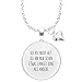 Produktbild Spruchketten BY LIEBLICHKEITEN Nickelfreie Kette mit Sterlingsilber-Legierung 80 cm mit Anhänger Spruch in 2,5cm großer Glaslinse und Charm Herz: Ich Bin Nicht alt...