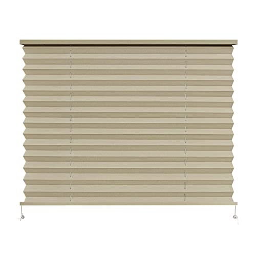 Dulepax RV Blinds,RV Pleated Shades,RV Blinds Pleated Shades, 32' W x 24' L Cappuccino RV Window Shades,Camper Blinds,RV Window Blinds for RV Camper Travel Trailers Motorhome's Window