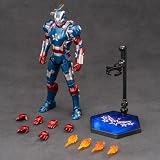 ZD Toys 1/10th Scale Iron Man Iron Patriot War Machine Collector Action Figure