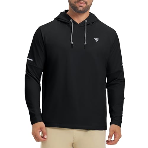 Image of M MAELREG Hoodies for Men Golf Fleece Hooded Sweatshirts Dry Fit Athletic Lightweight Casual Midlayer Mens Hoodies Pullover