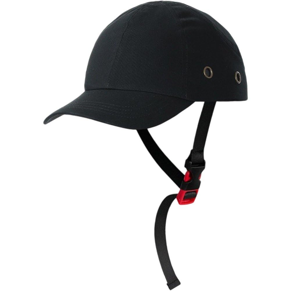 Baokuan Men's Black Safety Bump Cap Baseball Hat Style Lightweight Head Protection Cap Hard Hat For Wo
