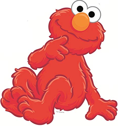CICPAP FIXROMA 6 Inch Sesame Street Elmo Removable Wall Decal Sticker Art Home Kids Room Decor Decoration - 5 1/2 by 6 1/2 inches C