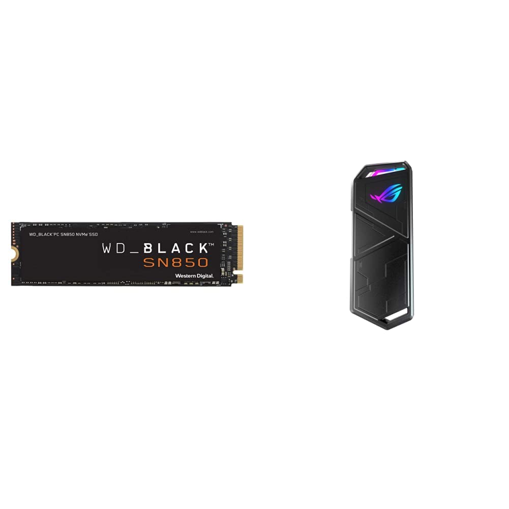 WD_BLACK 2TB SN850 NVMe Internal Gaming SSD Solid State Drive w/ASUS ROG Strix Arion Aluminum Alloy 