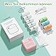 DOLEWA LX-D3 Mini Drucker, Bluetooth Pocket Printer, Tragbarer Thermodrucker mit 8 Rollen Aufklebern, Kompatibel mit iOS und Android, für Lernen, Bilder, Quittungen, to-Do-Listen (Rosa)