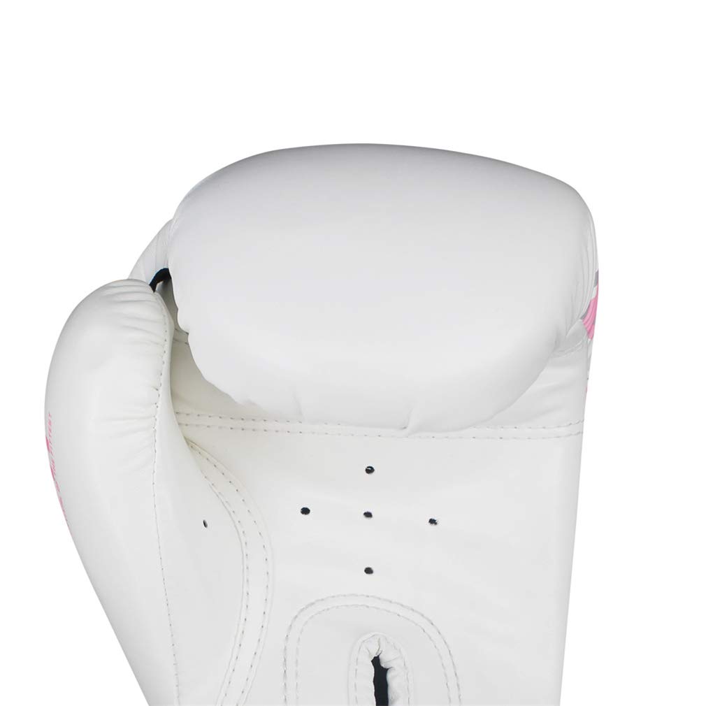 Guantoni da Boxe da Allenamento, Pelle Sintetica per Uomini E Donne (6 Once 8 Once 10 Once 12 Once), Possono Essere Usati Come Guanti da Combattimento O Guanti da Borsa,Rosa,10oz