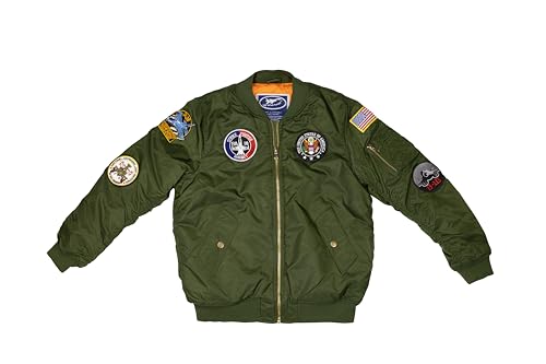Amazon.com: Up and Away Medium-Weight MA-1 Flight Bomber Jacket in