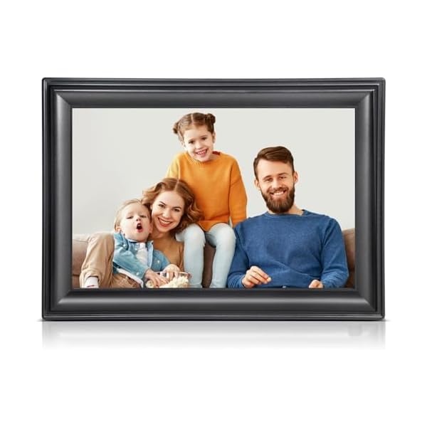 10.1 Inch WiFi Digital Picture Frame, 1280x800HD IPS Touch Screen Digital Photo Frame Electronic,16GB Memory, Auto-Rotate, Wall Mountable, Share Photos/Videos Instantly via Uhale App from Anywhere