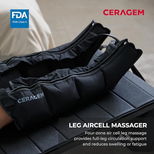 Image of CERAGEM V7, Therapeutic Thermal Massager @Home, Spinal Care Management, FDA Cleared Class II Medical Device, Patented Spinal Scan Technology Customized Massage (Brown)