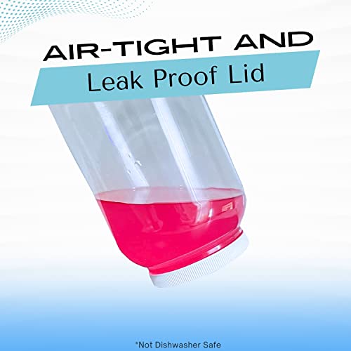 Clearview Containers | Airtight Pantry Containers For Arts & Crafts, Peanut Butter, Honey, Jams Flour, Sugar, Diy Slime, Coffee (128 Ounce Jar With Black Lid, 1 Pack) #TOP6