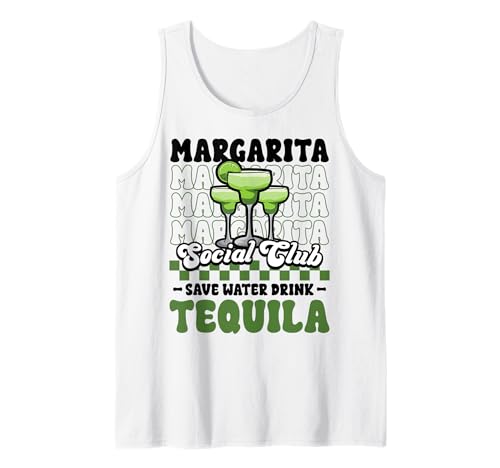 Margarita Tequila Social Club Save Water Drink Funny Débardeur