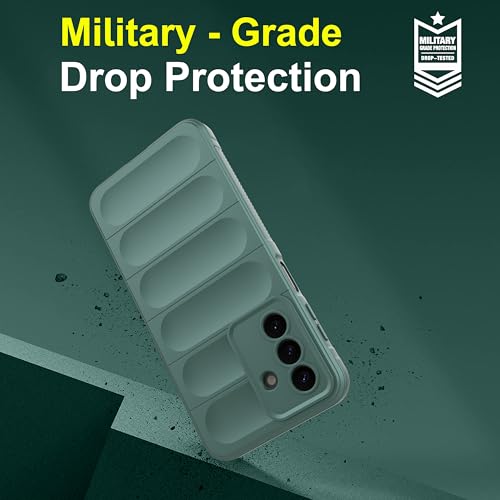 Image of Zapcase Back Case Cover for Samsung Galaxy M47 5G | Compatible for Samsung Galaxy M47 5G Back Cover | Liquid Silicon Magic Case with Camera Protection | Dark Green