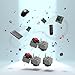 5 Pcs Mute Button 6x6x7.3mm Square Switch Silent Switch Button Micro 10 Million Mouse Micro Industrial Switches(Gray, Black, Red)