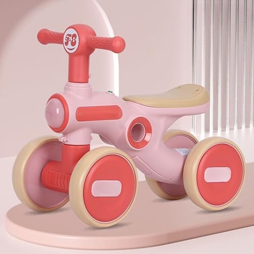 Image of Little Glide Ride on Balance Bike for 1-3 Years | Musical Ride-On Toy with LED Lights | Safe, Sturdy & Fun Indoor Toy| Suitable for Boys & Girls | Max Weight 20 Kg (KB-065-Red)