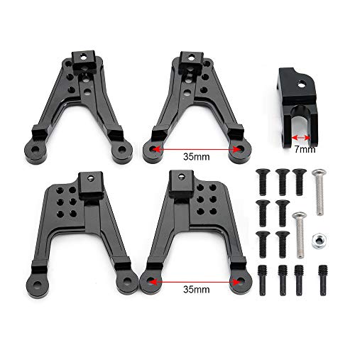 ZuoLan 1 Set Aluminum RC Stoßdämpfer Halter,Front/Rear Shock Tower Hoops for AXIAL SCX10 II 90046 90047 RC Upgrades Part
