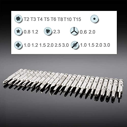 Image of Built With Passion 25 in 1 Precision Screwdriver Set Multi Pocket Repair Tool Kit for Mobiles, Laptops, Electronics.