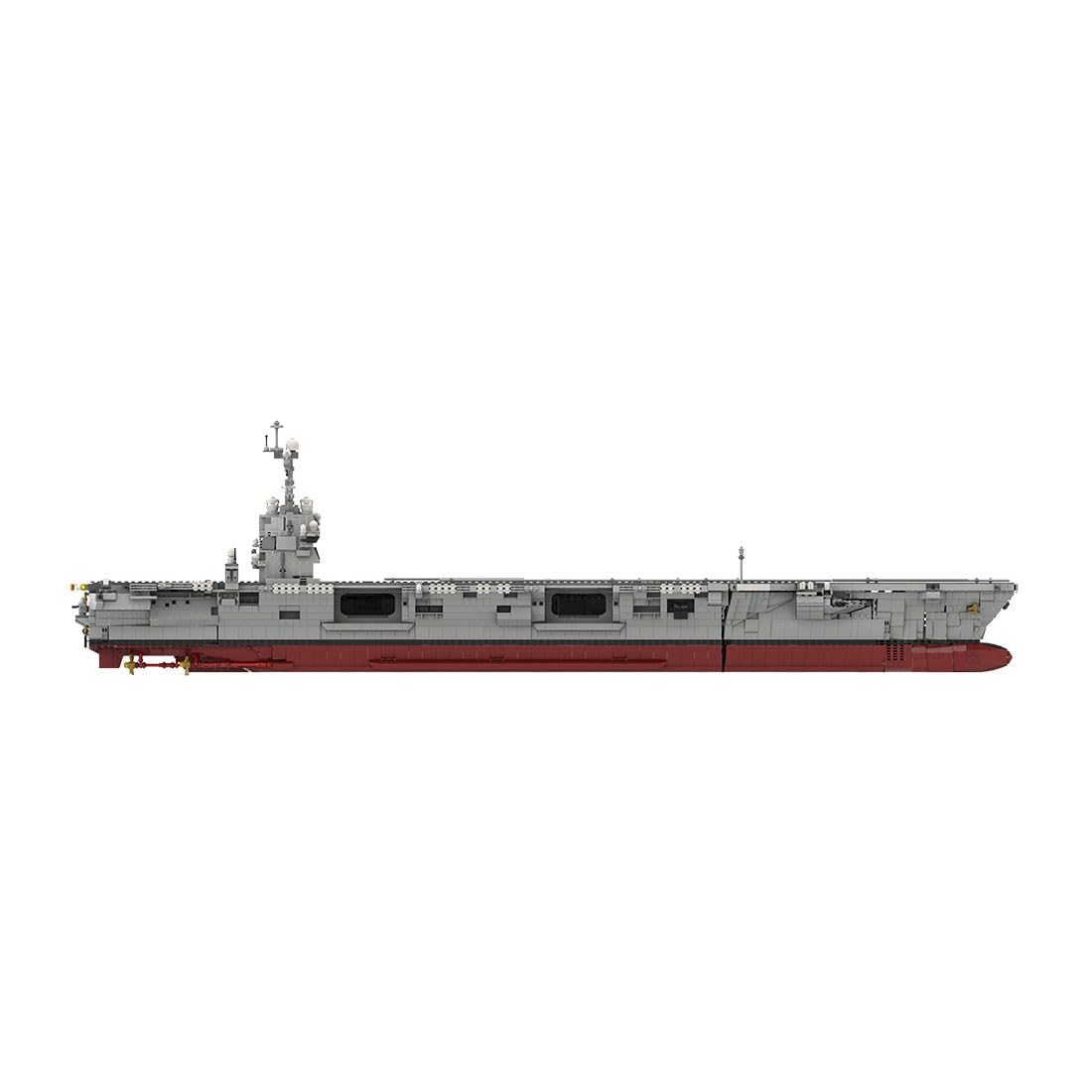 Flugzeugträger Spielset, 1/300 Flugzeugträger und Schlachtschiff Modell mit Militärflugzeuge & Hubschrauber, Assault Ship Armee Modell, Sammlungen & Geschenke für Erwachsene, 6354 Teile