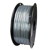 Matériel: PLA Nologo WSF-3D Prints, 1pc Silk Pla 3D Printer Filament 1.75mm Pen 3D Service 0,5 kg Impression Silky Gold Filament Rich Luster Matériau métallique Métal (Couleur : Argent)