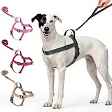 Annchwool No Pull Dog Harness with Front Clip and Easy Control Handle-Belly & Chest Adjustable Dog Harness and Leash Set for Medium Large Dogs-Heavy Duty Vest Harnesses Easy for Walking(Black,L)