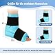 Comfytemp Vollständig umhüllen Kühlmanschette Fuß, Kühlbandage Knöchel Fußgelenk für Wasserloses Eisbad nach dem Sport. Wiederverwendbare Groß Kühlpads Gel für beide Füße（21x22cm,900g）