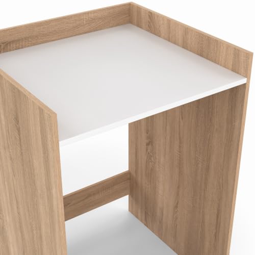 Meuble armoire pour machine à laver ou sèche linge WALLIS bois façon hêtre et - vue 5