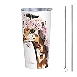 ❤ Taille parfaite : la taille pratique de 591 ml est facile à transporter, ce qui en fait une alternative parfaite au grand gobelet et idéale pour les amateurs de café en déplacement. Notre tasse à café de voyage en acier inoxydable passe à la fois à la main et au lave-vaisselle pour un entretien facile. Elle est facile d'entretien et parfaite pour la maison, le bureau, les voyages, l'école ou vos trajets quotidiens.