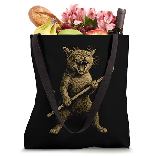 Ice Hockey Cat Tote Bag miniatura 4